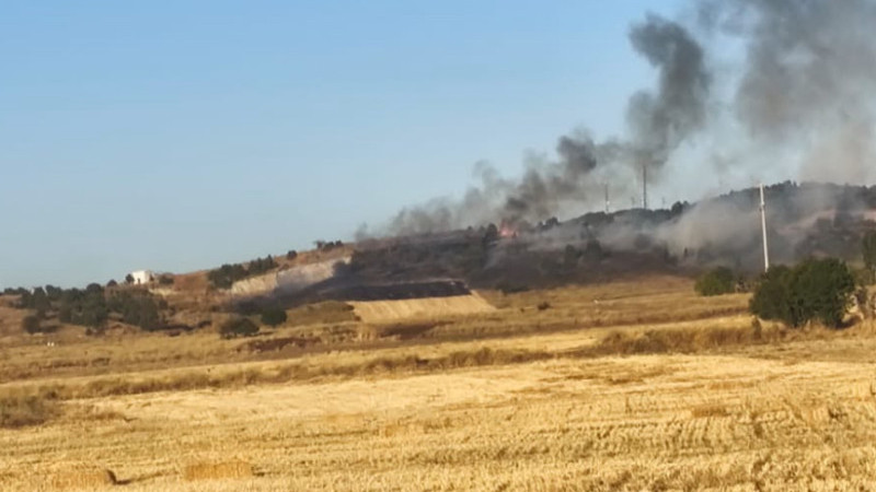 Göbel köyü dumanlar içinde kaldı