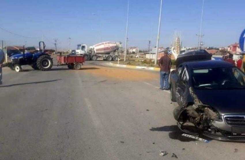 Aslanapa'da trafik kazası: 1 yaralı