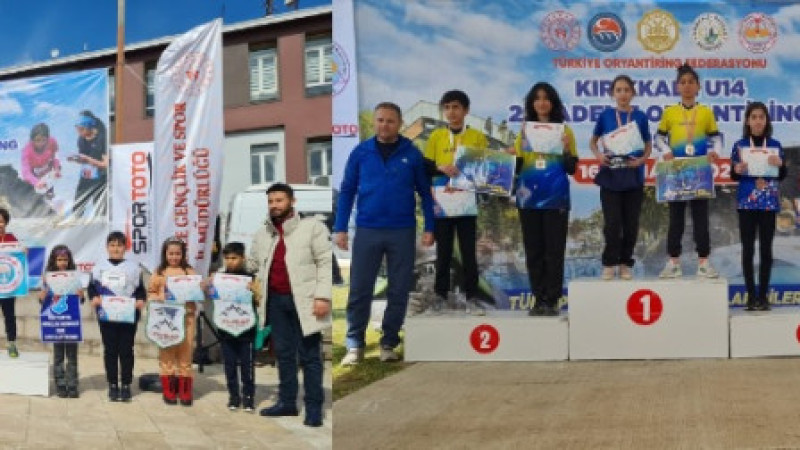 Kırıkkale'de düzenlenen Oryantiring yarışmalarında Kütahya başarısı