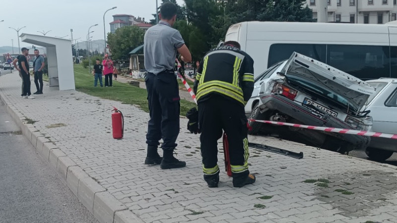 Tavşanlı’da trafik kazası 1 yaralı