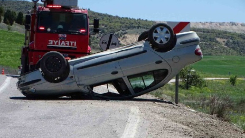 Hisarcık’ta trafik kazası: 1 yaralı