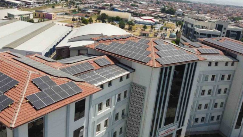 Güneş enerji sistemi devreye girdi