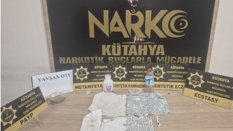 Kütahya’da uyuşturucu taciri Narkotim ekiplerince yakalandı