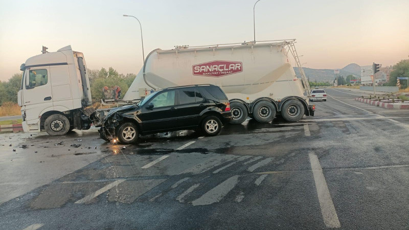 Tavşanlı'da trafik kazası 1 yaralı
