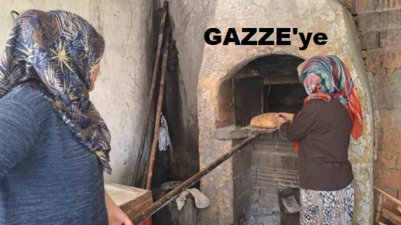 Gazze’ye destek için kadınlar ekmek fırınının başına geçti