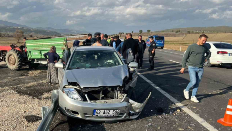 Hisarcık’ta trafik kazası 1 yaralı 