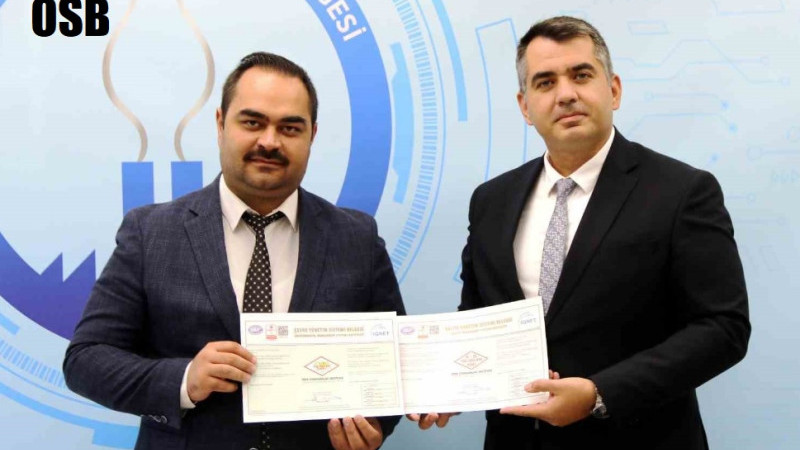 Kütahya OSB, kalite standartlarında önemli bir başarıya imza attı
