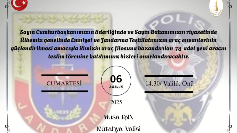 78 Araç teslim töreni 