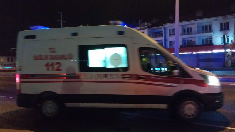 Motosiklet sürücüsü yaralandı 