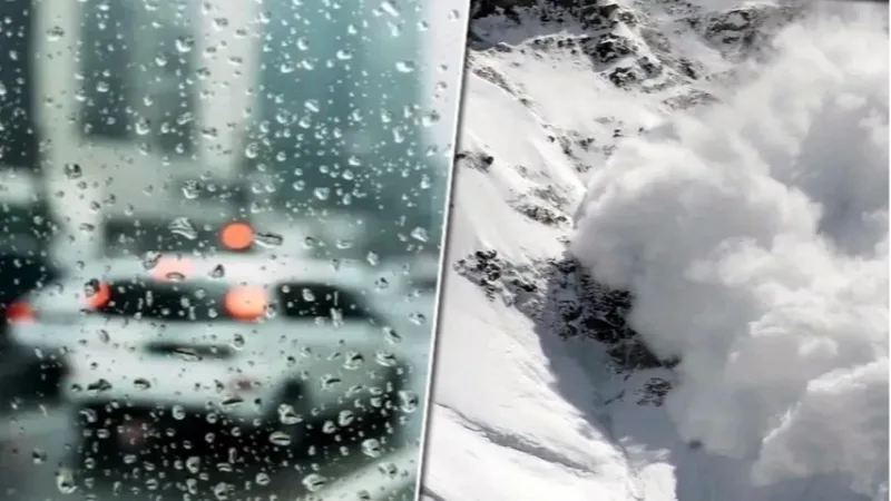 Meteoroloji’den kuvvetli yağış ve çığ uyarısı