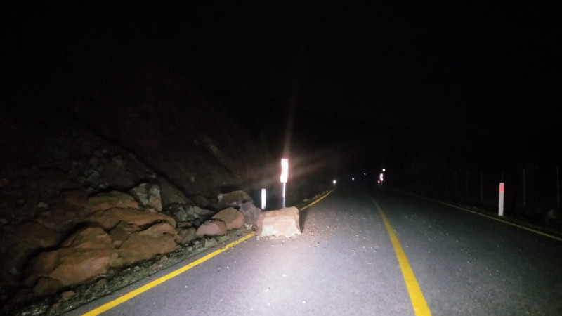 Dereli yolunda toprak kayması yaşandı