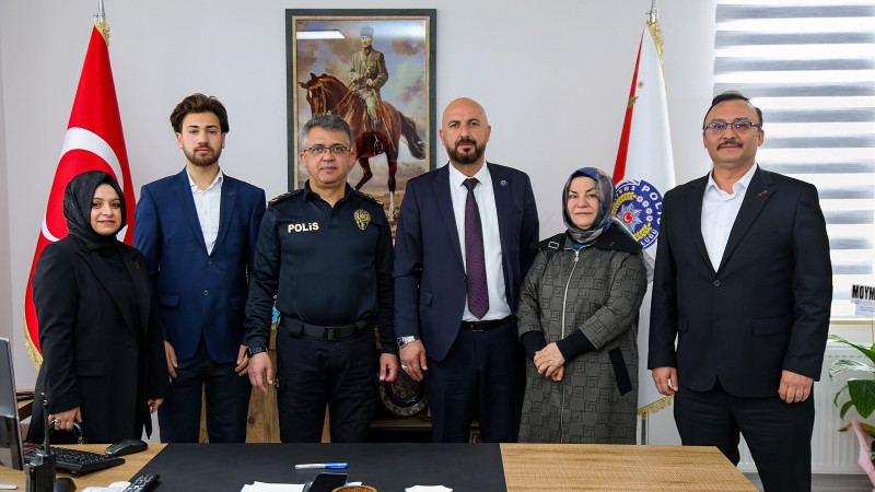 Anahtar partiden Emniyet müdürüne ziyaret 