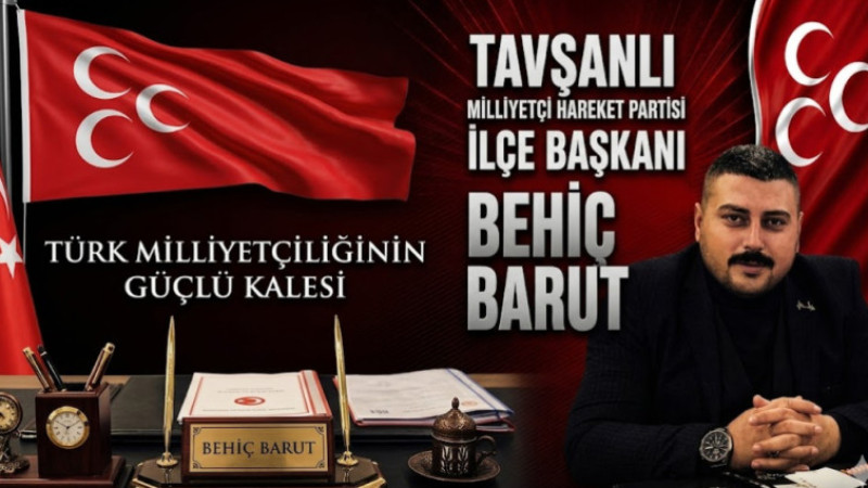 MHP Tavşanlı ilçe başkanı Behiç Barut oldu