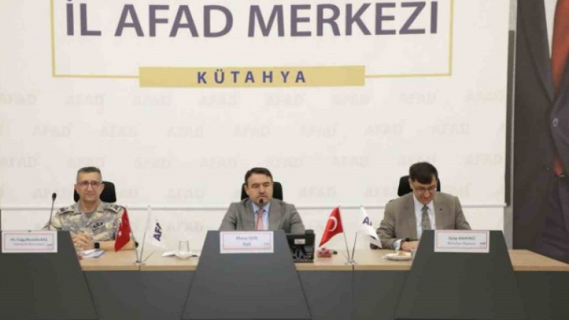 Kütahya’da afet hazırlıkları masaya yatırıldı