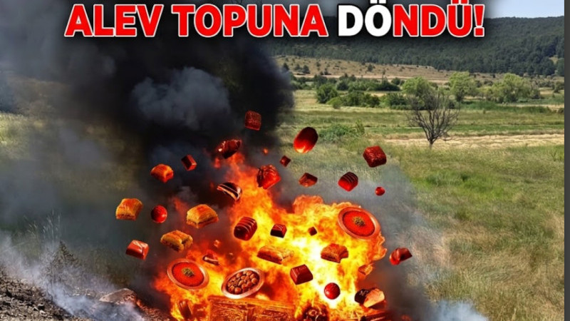 Takla atan otomobil alev topuna döndü