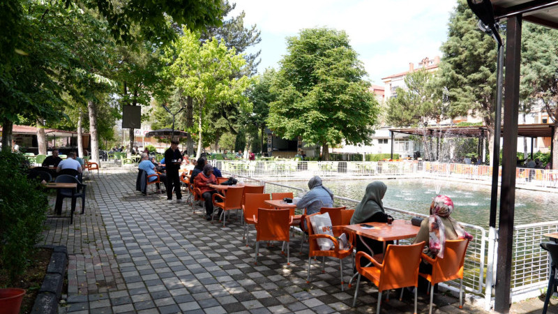 Aile çay bahçeleri doldu 