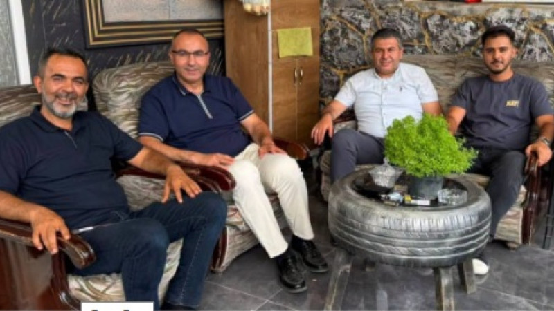 Gediz Belediye Başkanı Necdet Akel ve Ticaret ve Sanayi Odası (TSO) Başkanı Vedat Öztürk