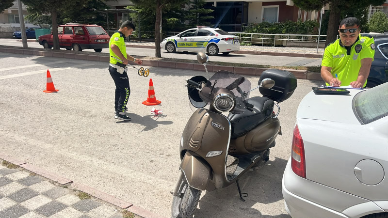 Tavşanlı'da motosiklet devrildi: 1 yaralı