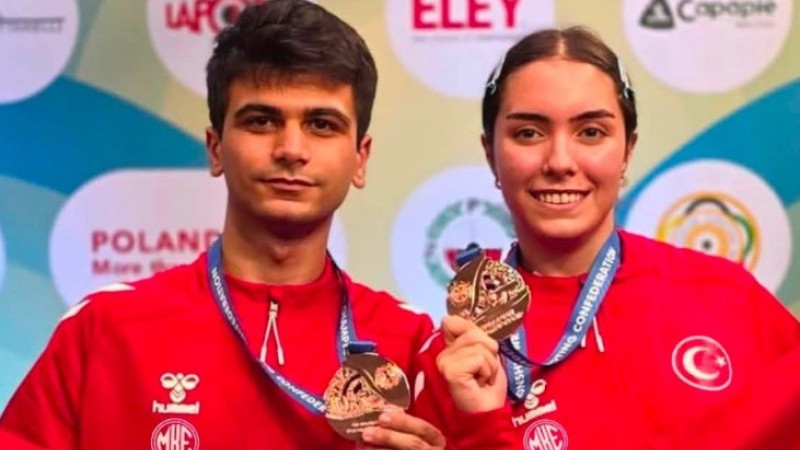Kütahyalı sporcu Hatice Yel’den Avrupa’da çifte bronz madalya