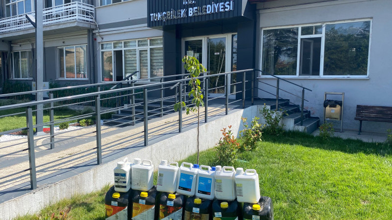 Tunçbilek ‘te tarım için gübre desteği devam ediyor 
