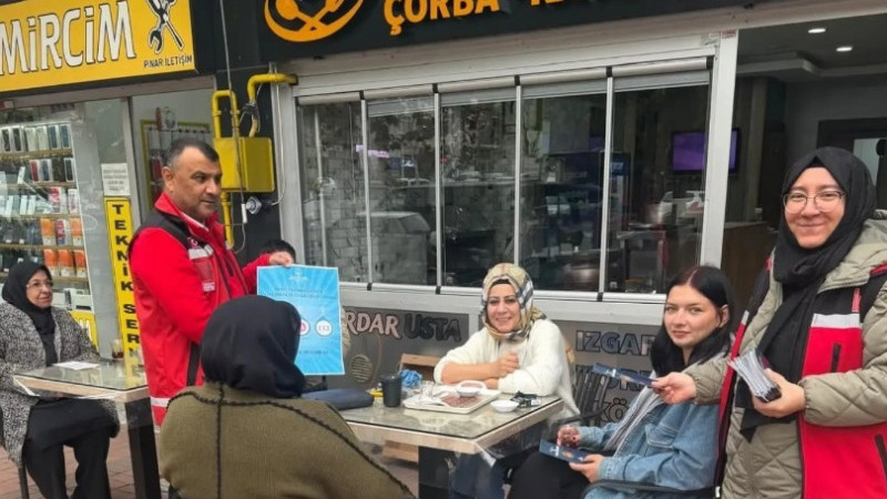 Gediz’de kadına yönelik şiddetle mücadele için farkındalık çalışması